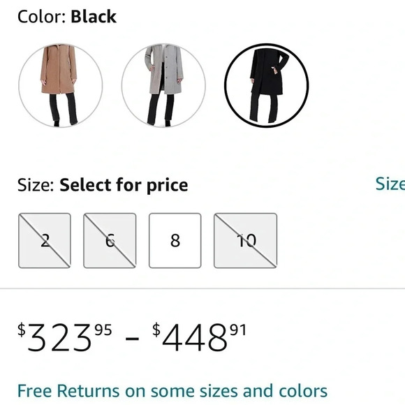 Cole Haan womens Double Face Wool Button-up Coat With Convertible Collar NWT - Picture 3 of 11